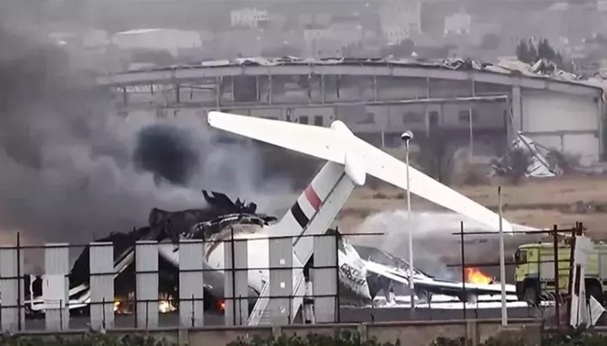İsrail, bir kez daha Sana Havalimanı’nı bombaladı