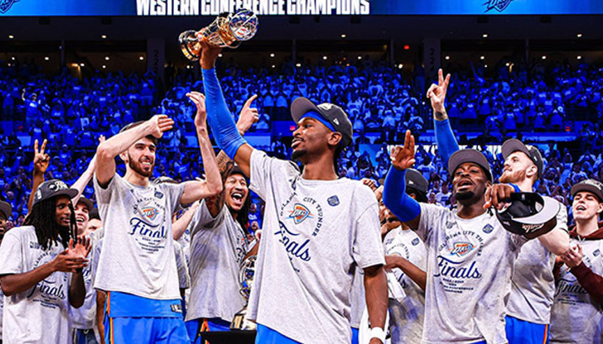 Timberwolvesu yenen Thunder finale yükseldi