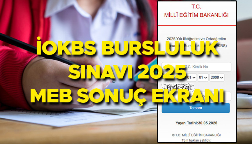 BURSLULUK SINAVI SONUÇLARI 2025 SON DAKİKA || MEB sonuç sorgulama ekranı... İOKBS Bursluluk Sınav sonuçları nereden öğrenilir, puan durumu nasıl sorgulanır
