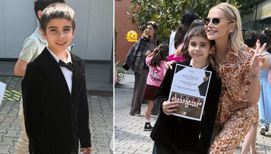 Ece Erken’in büyük gururu ‘Artık ortaokulluyuz’