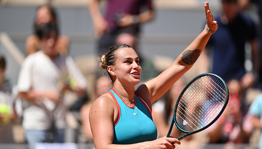 Fransa Açıkta Aryna Sabalenka dördüncü tura yükseldi