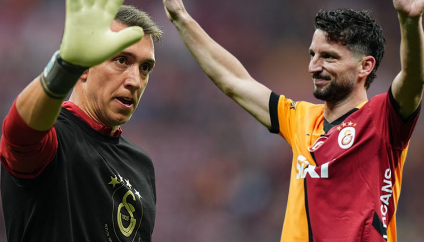 Galatasarayda duygusal ayrılık: Muslera ve Mertens omuzlarda veda etti Mauro Icardi...
