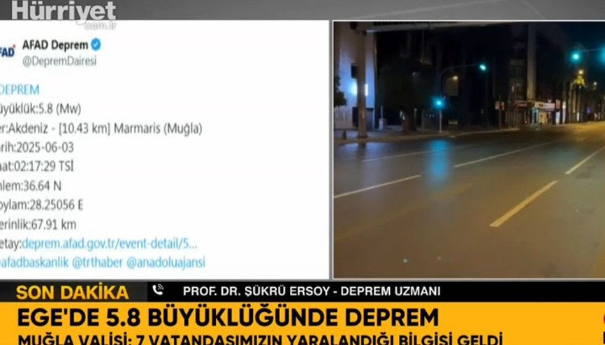 Prof. Ersoy: Daha büyük bir deprem oluşturabilecek bölge