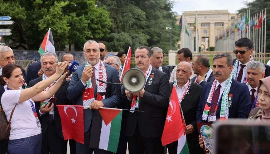 Bakan Işıkhan’dan Cenevrede Filistine destek