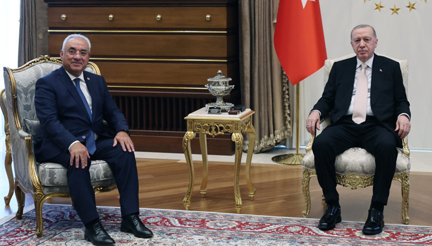 Cumhurbaşkanı Erdoğan, Önder Aksakalı kabul etti