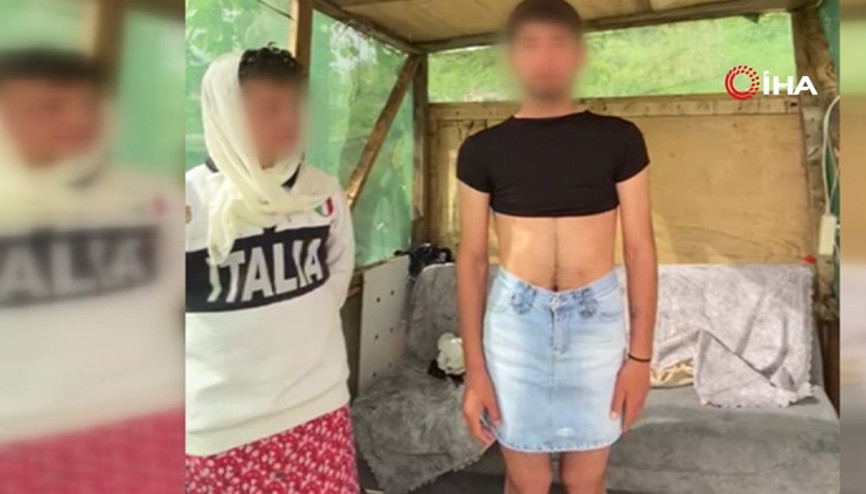 İstanbulda şaşkına çeviren olay: Peşlerine düştüler, yakalayıp etek giydirerek kayda aldılar