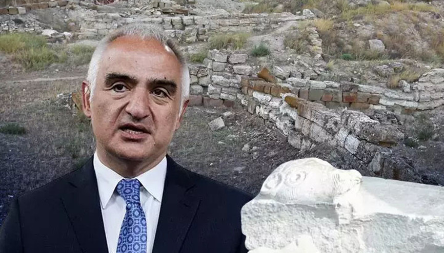 Büyük keşfi Bakan Ersoy duyurdu: Ankarada gün ışığına çıkarıldı Büyük keşfi Bakan Ersoy duyurdu: Ankarada gün ışığına çıkarıldı