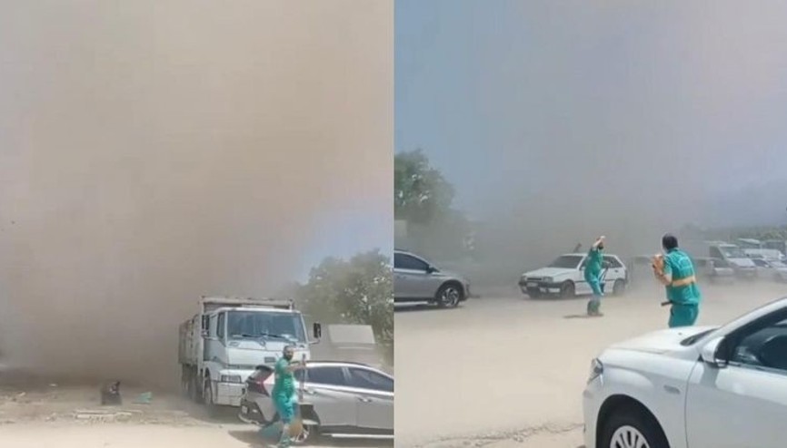 Bursada hortum paniği Neye uğradıklarını şaşırdılar