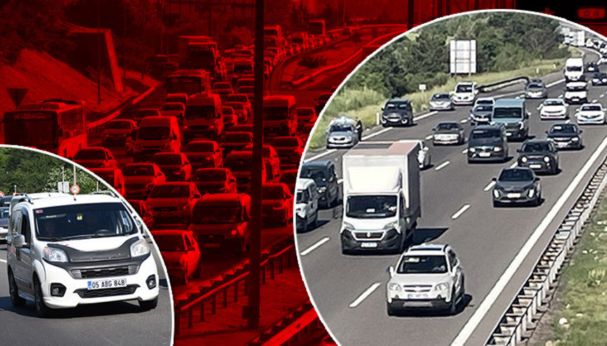 İstanbulda ana arterlerde bayram trafiği Çıkış güzergahlarına dikkat
