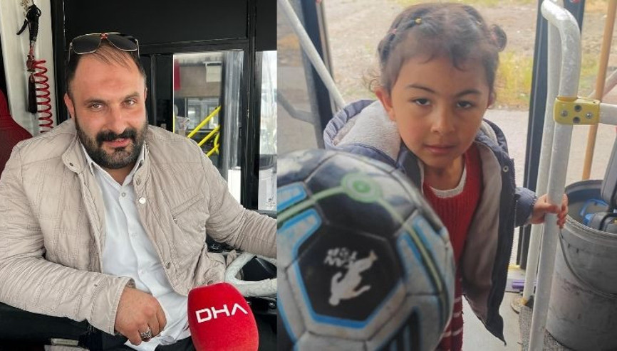 Küçük kızın topunu şişiren otobüs şoförü konuştu: O kadar tatlı ki servetini istese verirsin