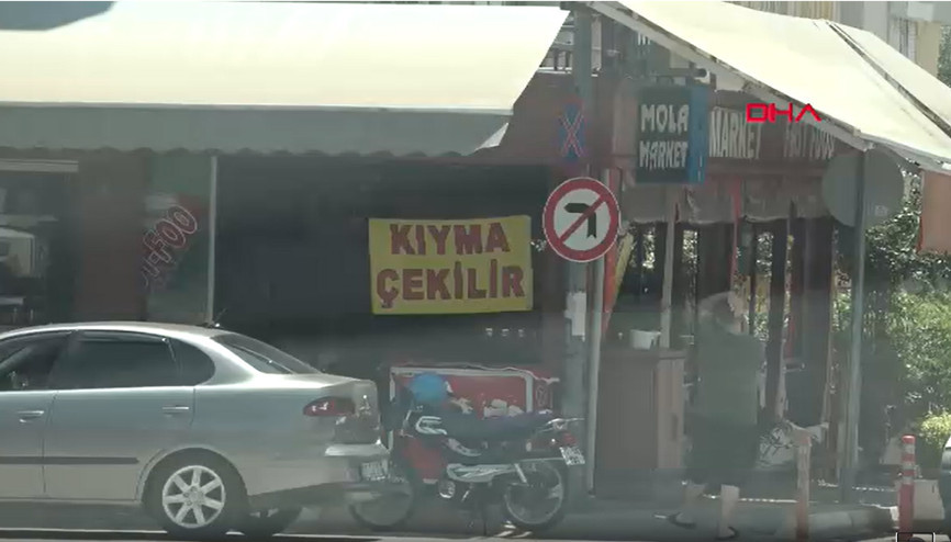 Tekel bayisinde kıyma çekilir afişi