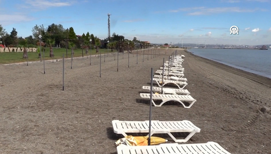 Yalovanın mavi bayraklı plajları yaz sezonuna hazır Yalovanın mavi bayraklı plajları yaz sezonuna hazır