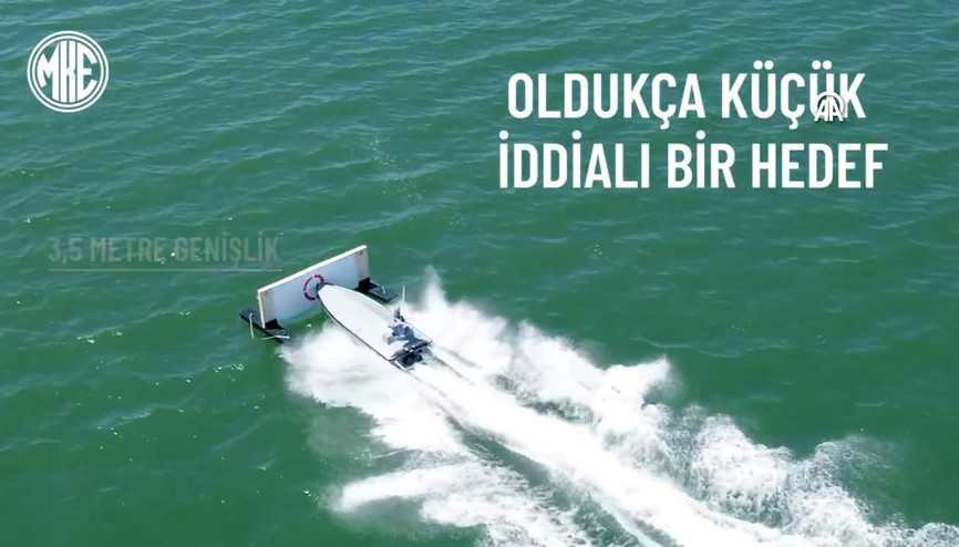 MKEnin geliştirdiği kamikaze insansız deniz aracı PİRANA çarpma testlerini tamamladı