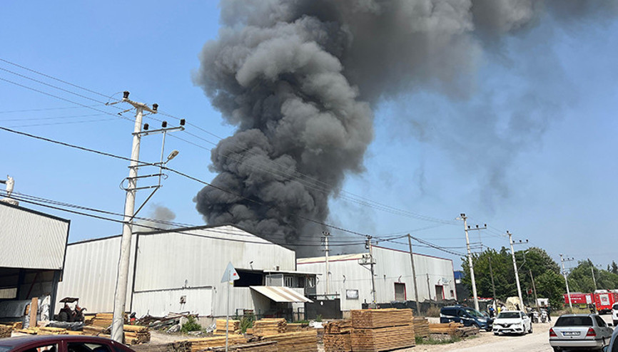 Kocaelide boya tesisinde yangın Ekiplerin müdahalesi sürüyor