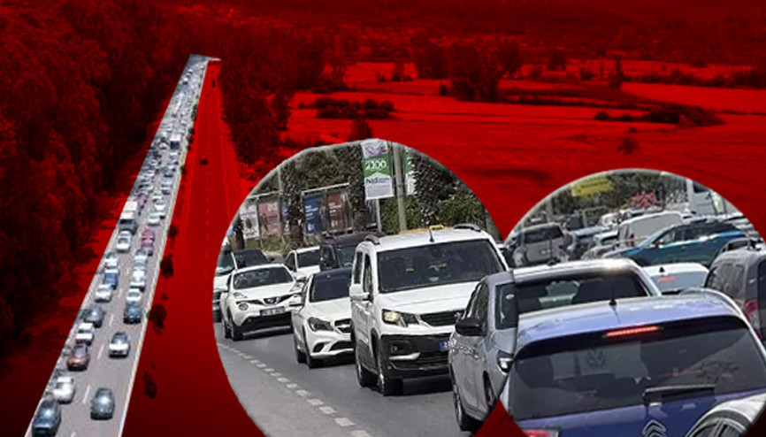 Tatilciler yola çıktı Dönüş yoğunluğu başladı 15 binden fazla araç şehri terk etti