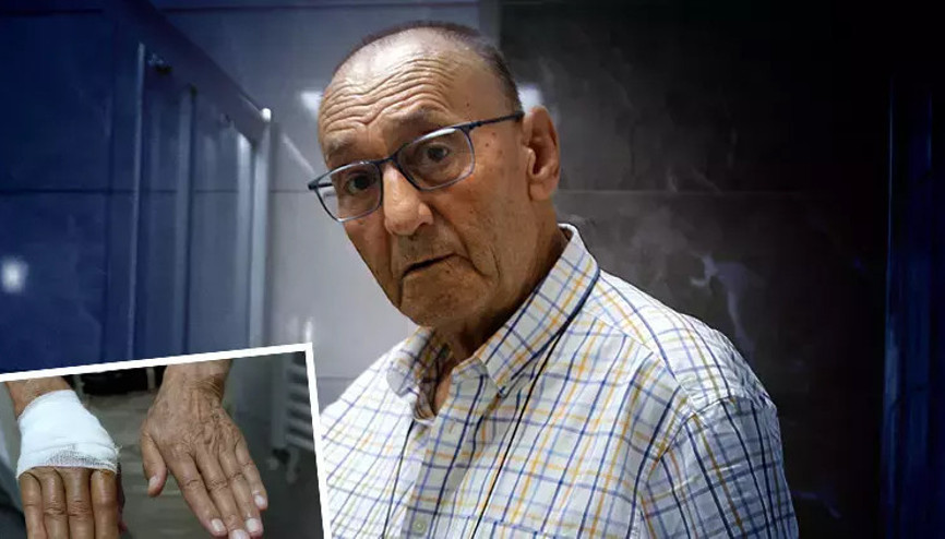 Duşa kabin camı patladı, acillik oldu