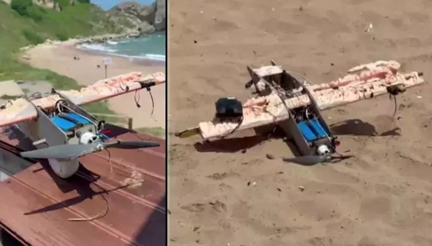 Şile denizinde kamikaze dronuna benzer cisim üzerindeki düzenekle bulundu