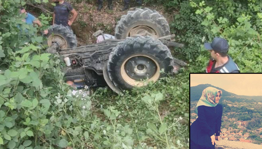 Sakaryada devrilen traktörün altında kalan 2 çocuk annesi hayatını kaybetti