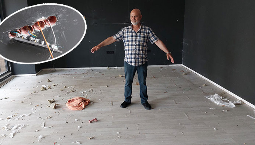Gurbetçiye kiracı şoku Lüks büro harabeye döndü