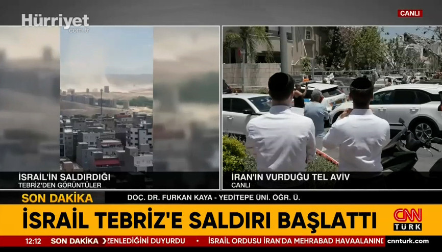 İsrail, Tebrize saldırı başlattı