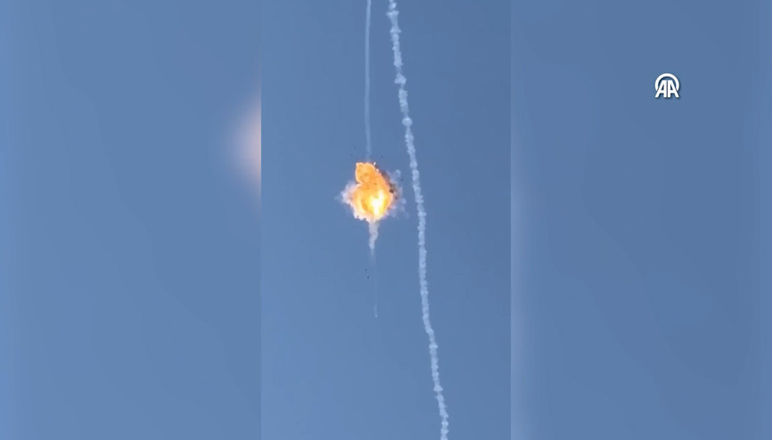 İrandan atılan İHA, İsrail hava savunma sistemi tarafından imha edildi