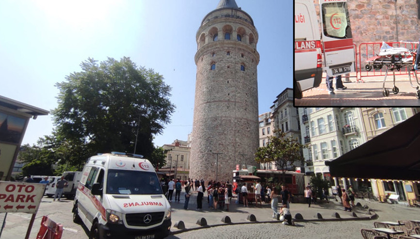 Galata Kulesinde intihar şüphesi: 22 yaşındaki çocuk hayatını kaybetti