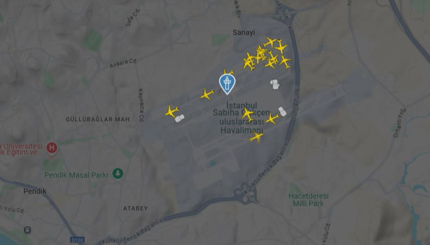 İstanbul - Sabiha Gökçen Havalimanına iniş yapan uçağa lazer ışığı tutuldu