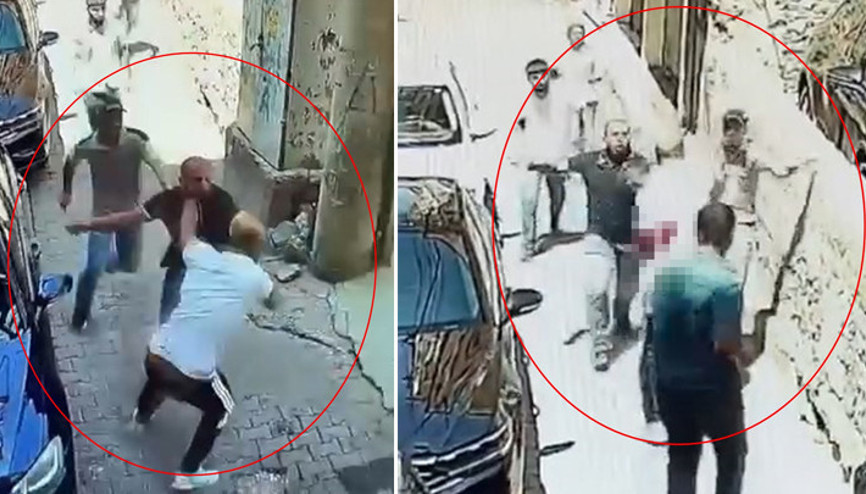Diyarbakırdaki bıçaklı dehşet kamerada