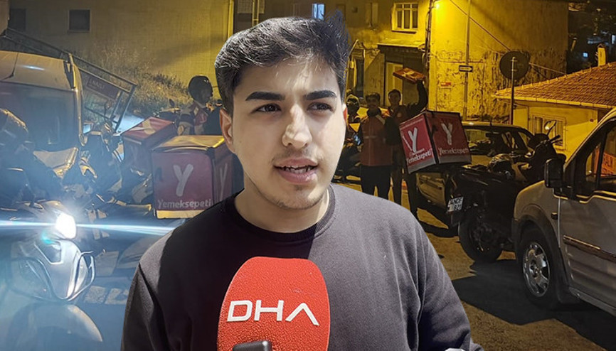 İstanbulda tuhaf olay: Onlarca kurye adrese gelince şok oldu Kendimiz yemek zorunda kaldık