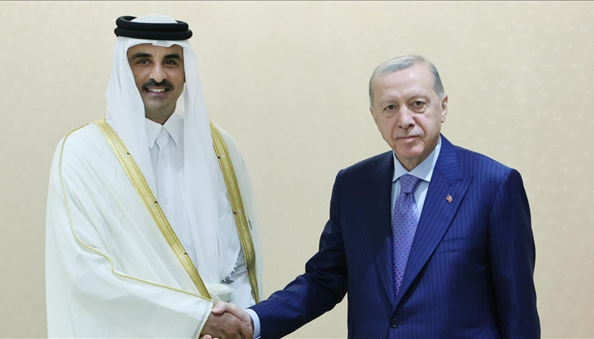 Son dakika... Cumhurbaşkanı Erdoğan, Katar Emiri ile görüştü