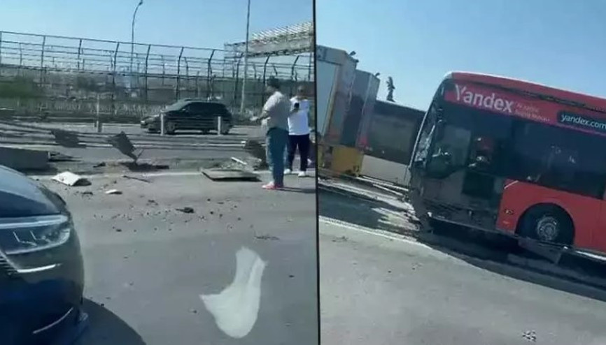 Haliç Köprüsü’nde metrobüs kazası