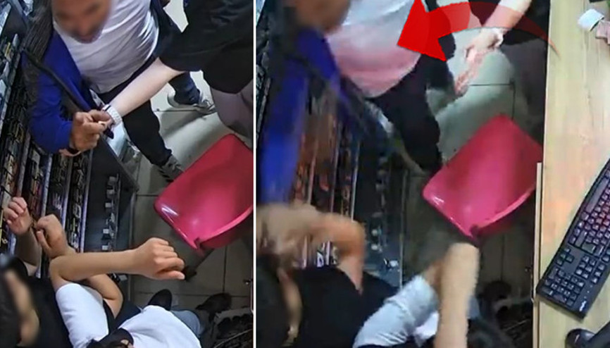 Kemiklerinizi kırarım’ diyerek saldırdı 2 çocuğu markette darbetti