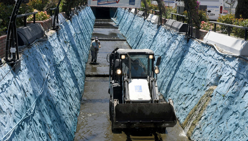 Damlacık Deresinde hijyen ve temizlik çalışması