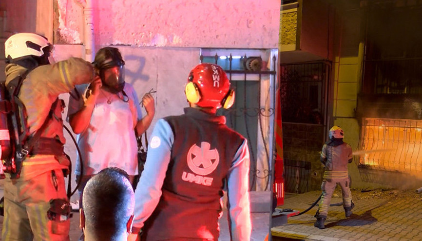 5 katlı binada korkutan yangın: 14 kişi kurtarıldı