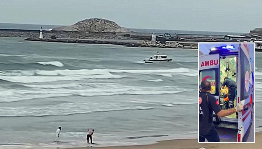 Şile Plajında boğulma tehlikesi geçiren 2 kişiden biri kayboldu