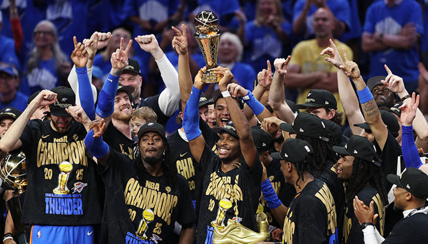 NBAde sezonun şampiyonu Oklahoma City Thunder oldu (Oklahoma City Thunder - Indiana Pacers: 103-91)