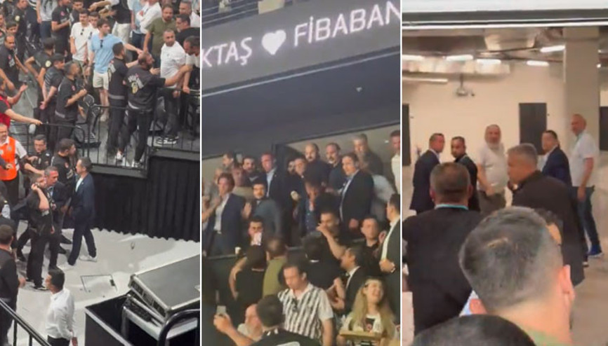 Beşiktaş Fibabanka - Fenerbahçe Beko maçında gerginlik: Ali Koç