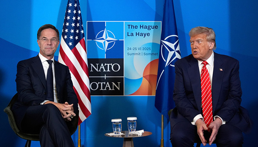 Trump Laheydeki NATO zirvesinde konuştu: İrana saldırı muazzamdı