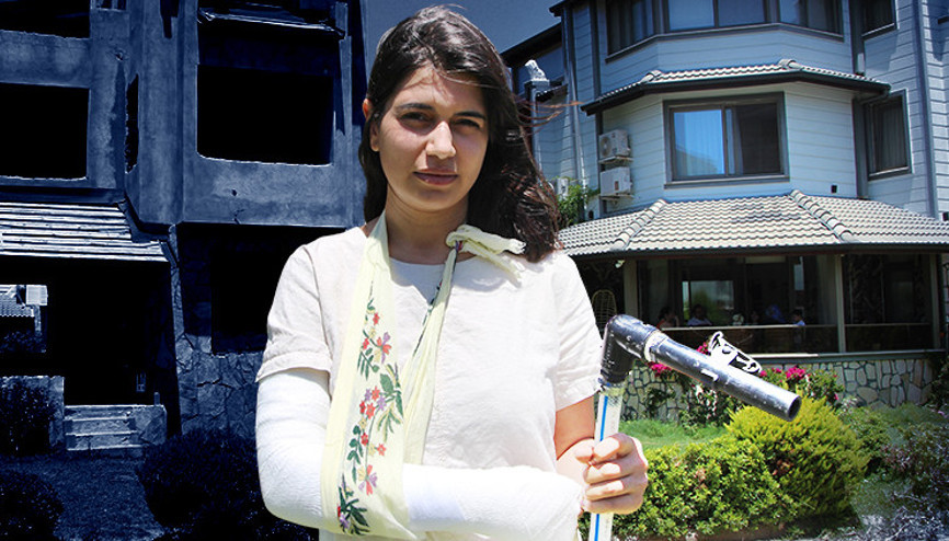 Avukat komşu, hortum yüzünden genç kıza dehşeti yaşattı Kolum kırılsa meslek hayatımdan olacaktım