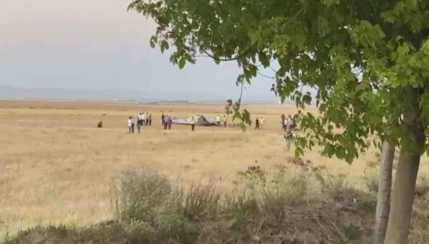 Konyada İHA kontrollü acil iniş yaptı