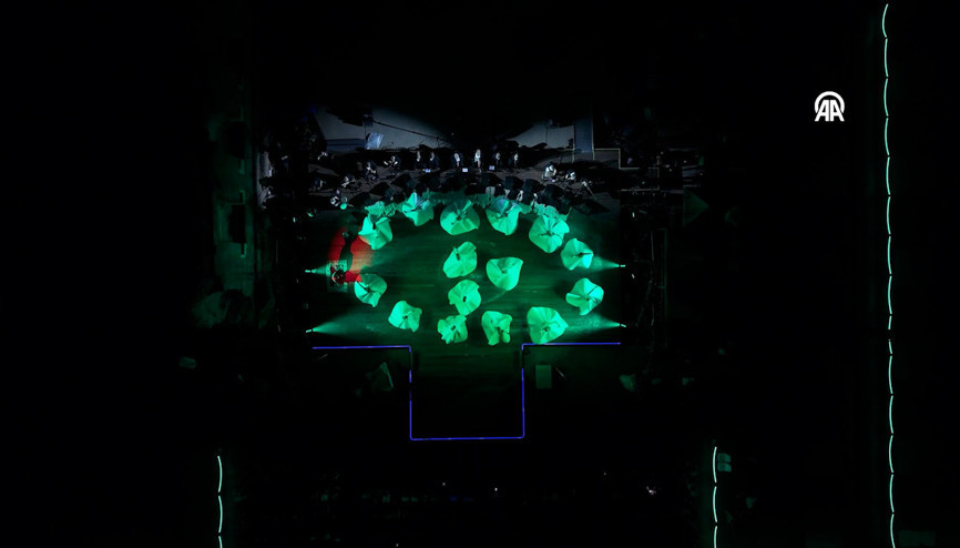 Romanın simge yapısı Kolezyumun önünde Mevlevi Sema Töreni yapıldı