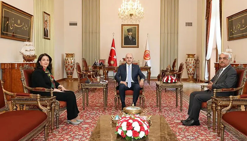 TBMM Başkanı Kurtulmuş, DEM Parti heyeti ile görüştü