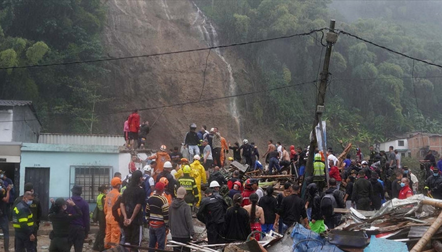 Kolombiyada toprak kayması felakete yol açtı: 16 ölü, 8 kayıp