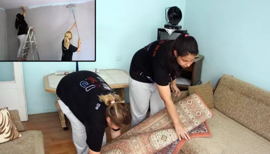 Badana ustası eşine yardım için kolları sıvayıp kendi ekibini kurdu