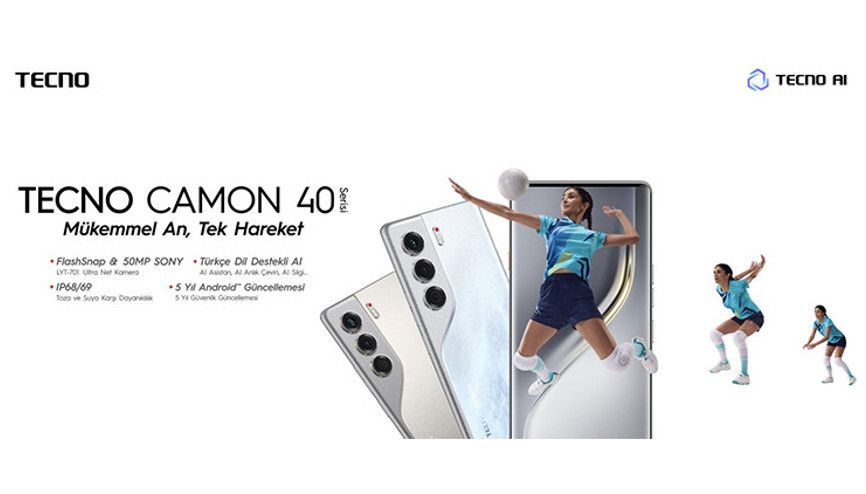 TECNO, en iyi AI Kameralı telefon CAMON 40 serisini, dünyanın en ince telefonu SPARK Slimi ve çığır açan AIoT ekosistemini ilk kez Türkiyeye getirdi