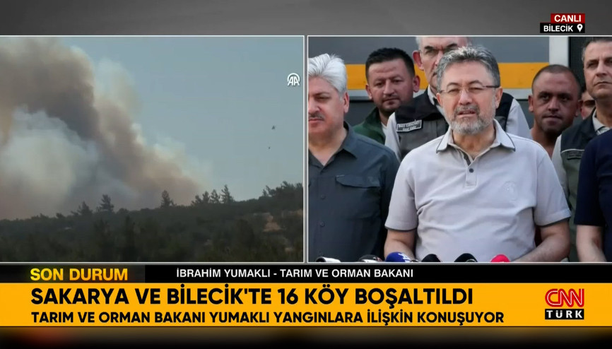 Bakan Yumaklıdan orman yangınları hakkında açıklama
