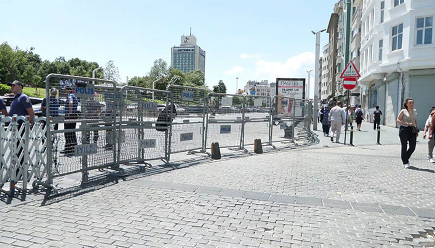 Taksim Meydanı yaya girişine kapatıldı