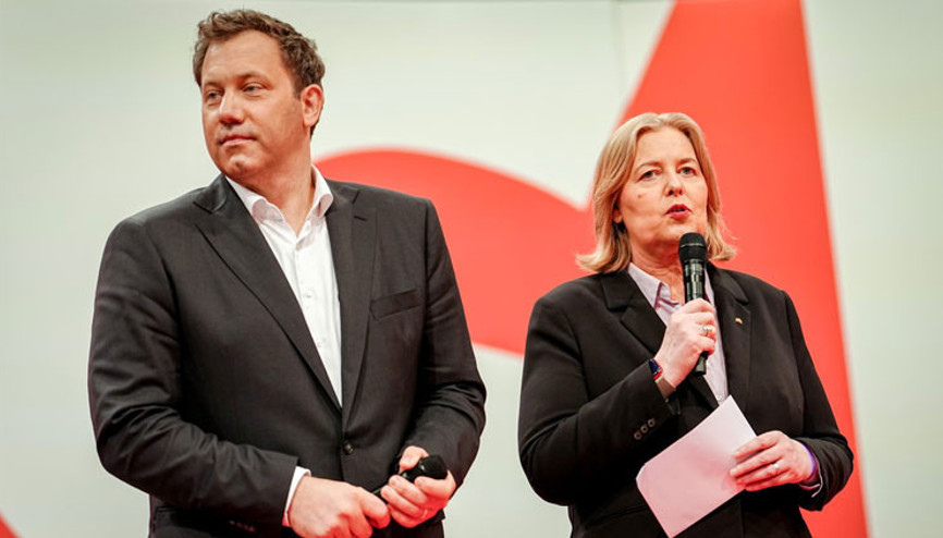 SPDnin yeni eş başkanları Bas ve Klingbeil oldu