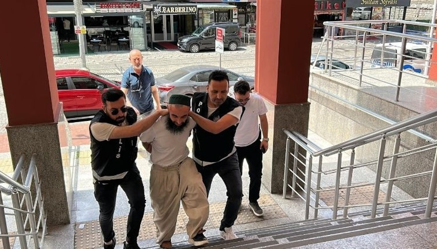 Okul bahçesinde terör estiren şüpheli tutuklandı