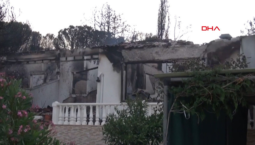 İzmirde orman yangını: Hasar sabah ortaya çıktı